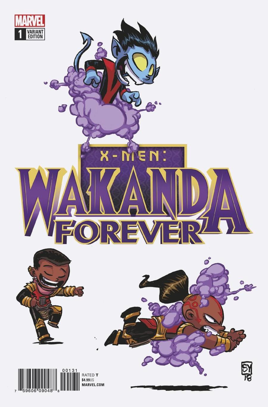 Wakanda Forever X-Men #1 Cover C Variant Skottie Young Baby Cover