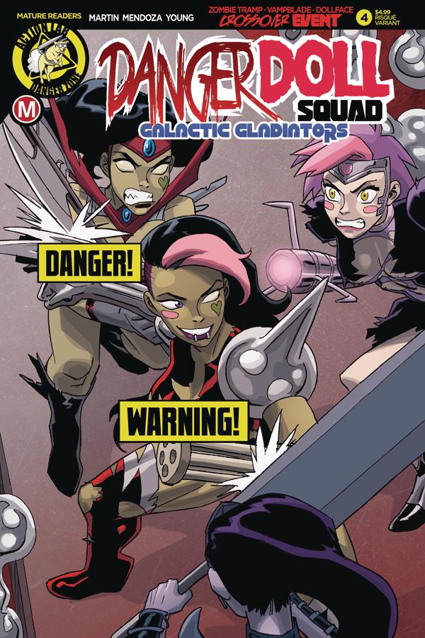 Danger Doll Squad Galactic Gladiators #4 Cover B Variant Winston Young Risque Cover