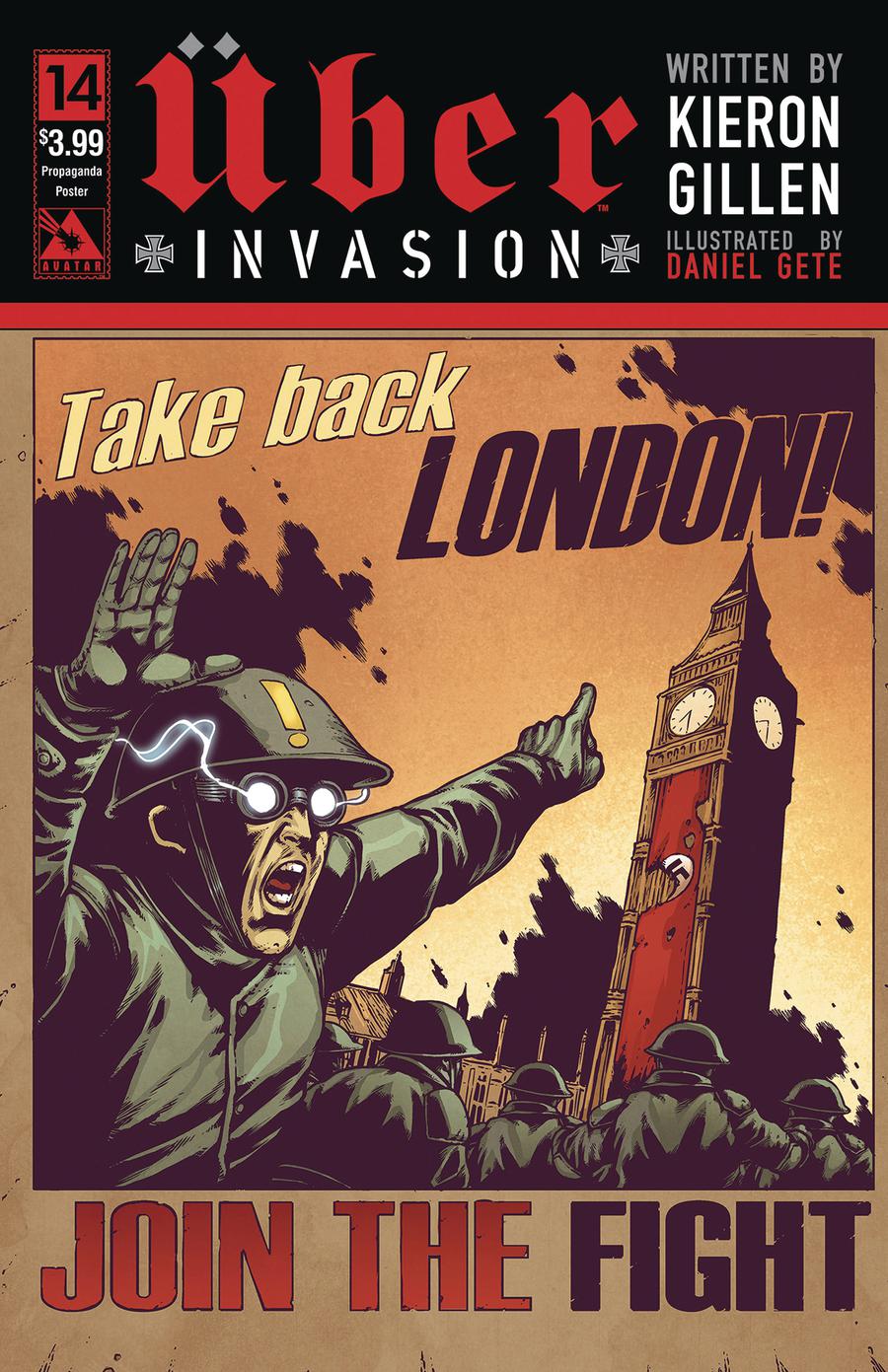 Uber Invasion #14 Cover C Propaganda Poster Cover