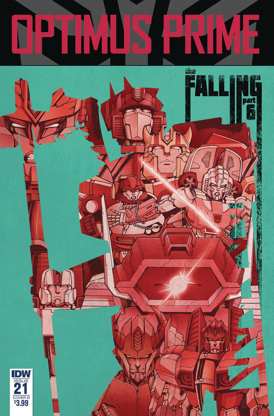 Optimus Prime #21 Cover B Variant Casey W Coller Cover