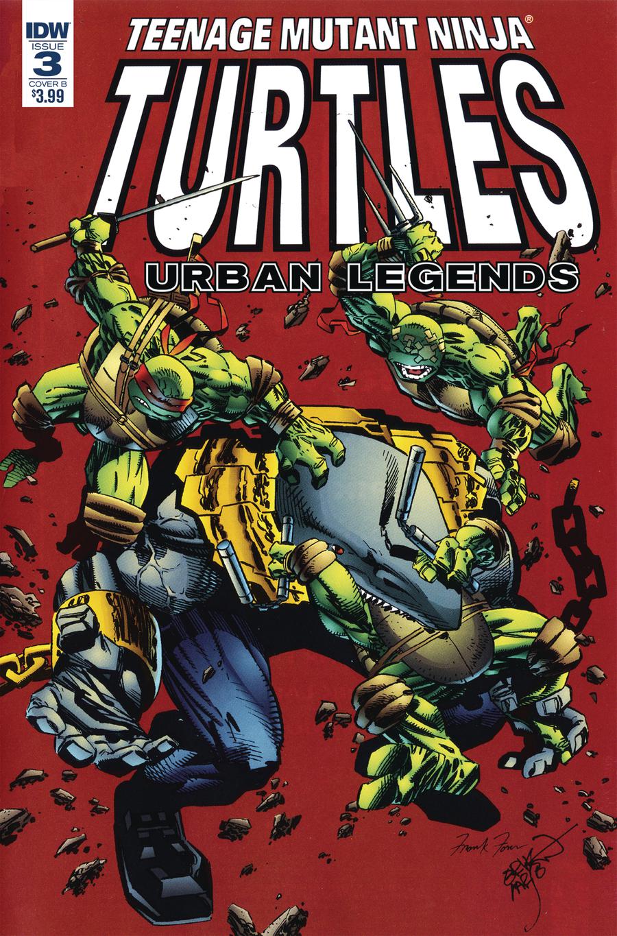 Teenage Mutant Ninja Turtles Urban Legends #3 Cover B Variant Erik Larsen & Frank Fosco Cover