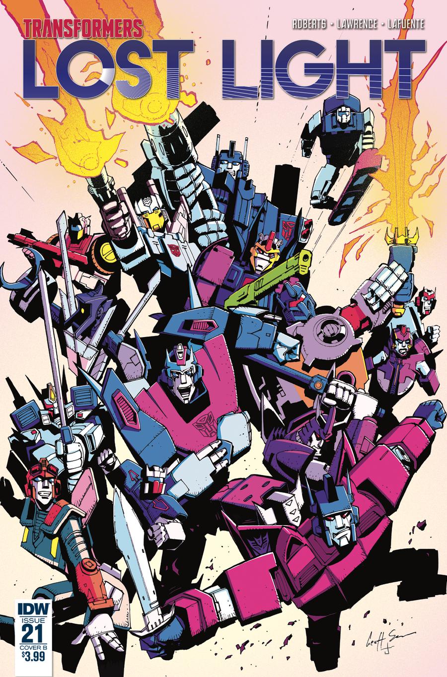 Transformers Lost Light #21 Cover B Variant Geoff Senior Cover