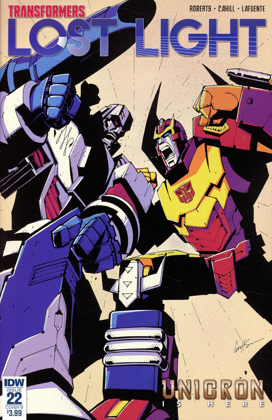 Transformers Lost Light #22 Cover B Variant Geoff Senior Cover