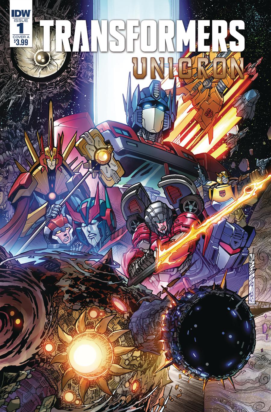 Transformers Unicron #1 Cover A 1st Ptg Regular Alex Milne Cover