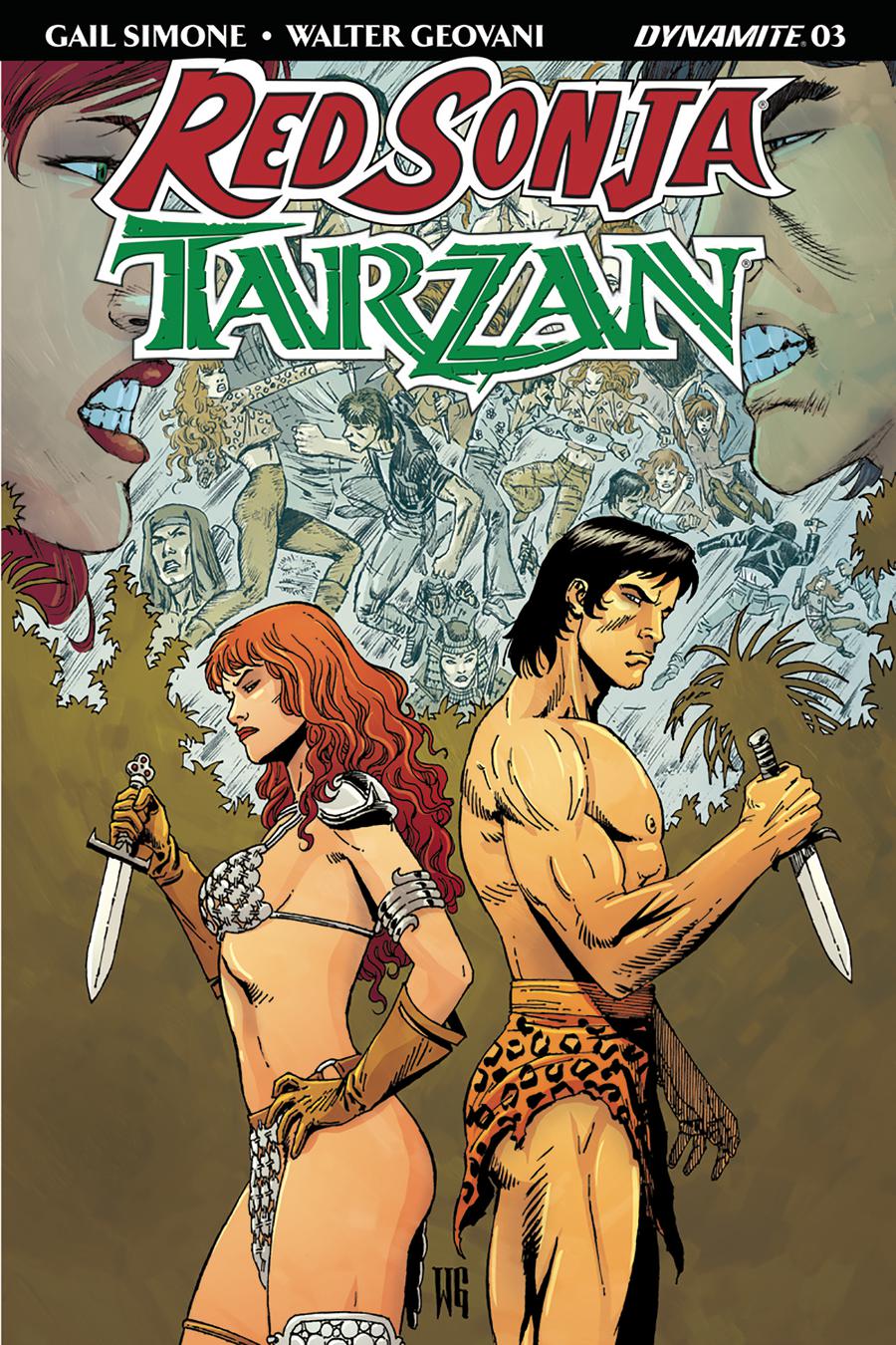 Red Sonja Tarzan #3 Cover B Variant Walter Geovani Cover