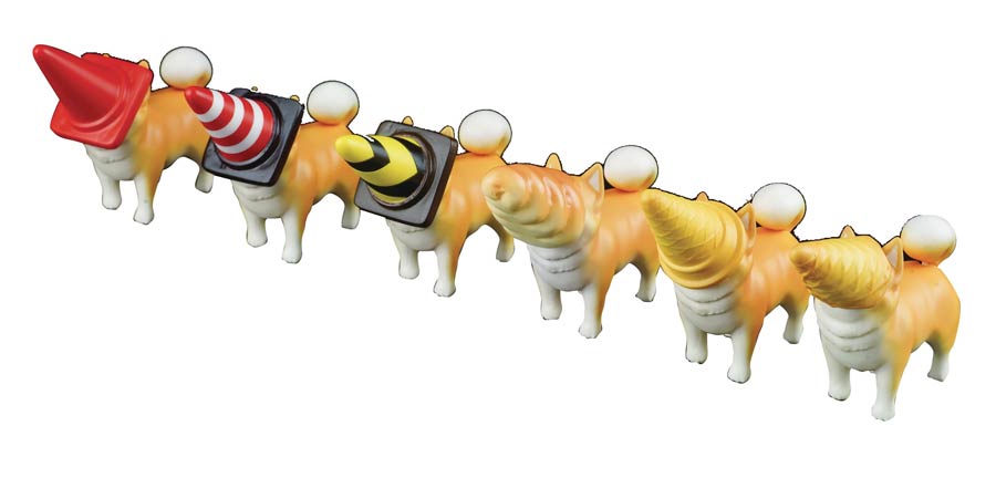 Shiba Drill PVC Figure Blind Mystery Box 8-Piece Display