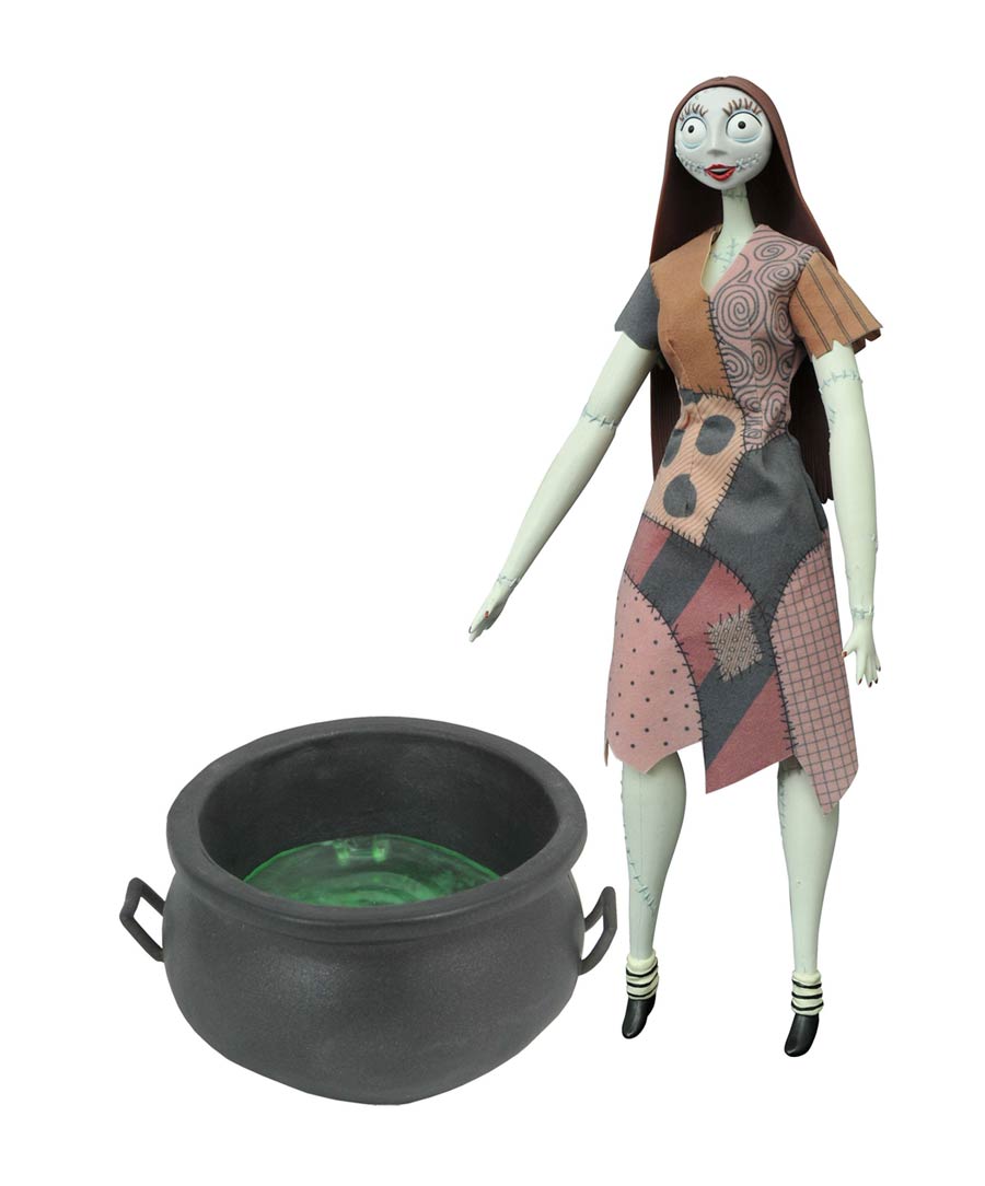 Nightmare Before Christmas Cauldron Sally Deluxe Coffin Doll
