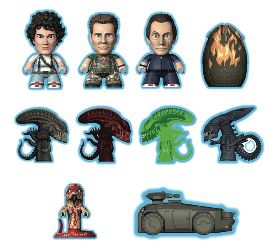 Aliens Game Over Collection Titans Mini Figure Blind Mystery Box 18-Piece Display