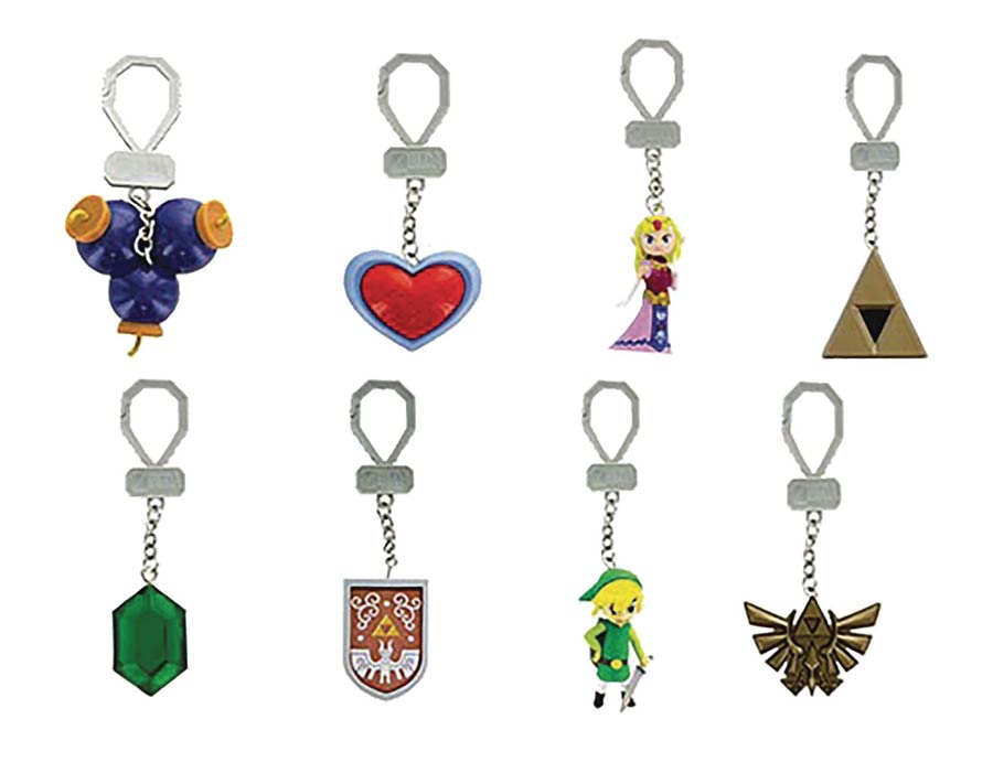 Legend Of Zelda Keychain Back Pack Buddies Series 2 Blind Mystery Box 24-Piece Display