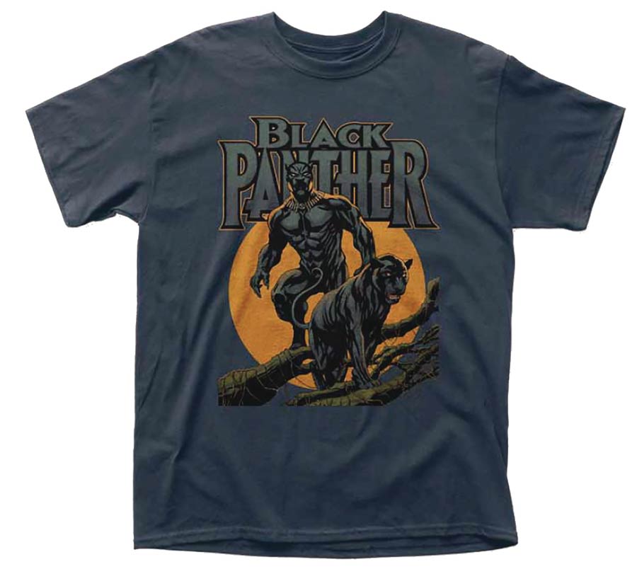 Black Panther Moonlit Previews Exclusive Blue Dusk T-Shirt Large