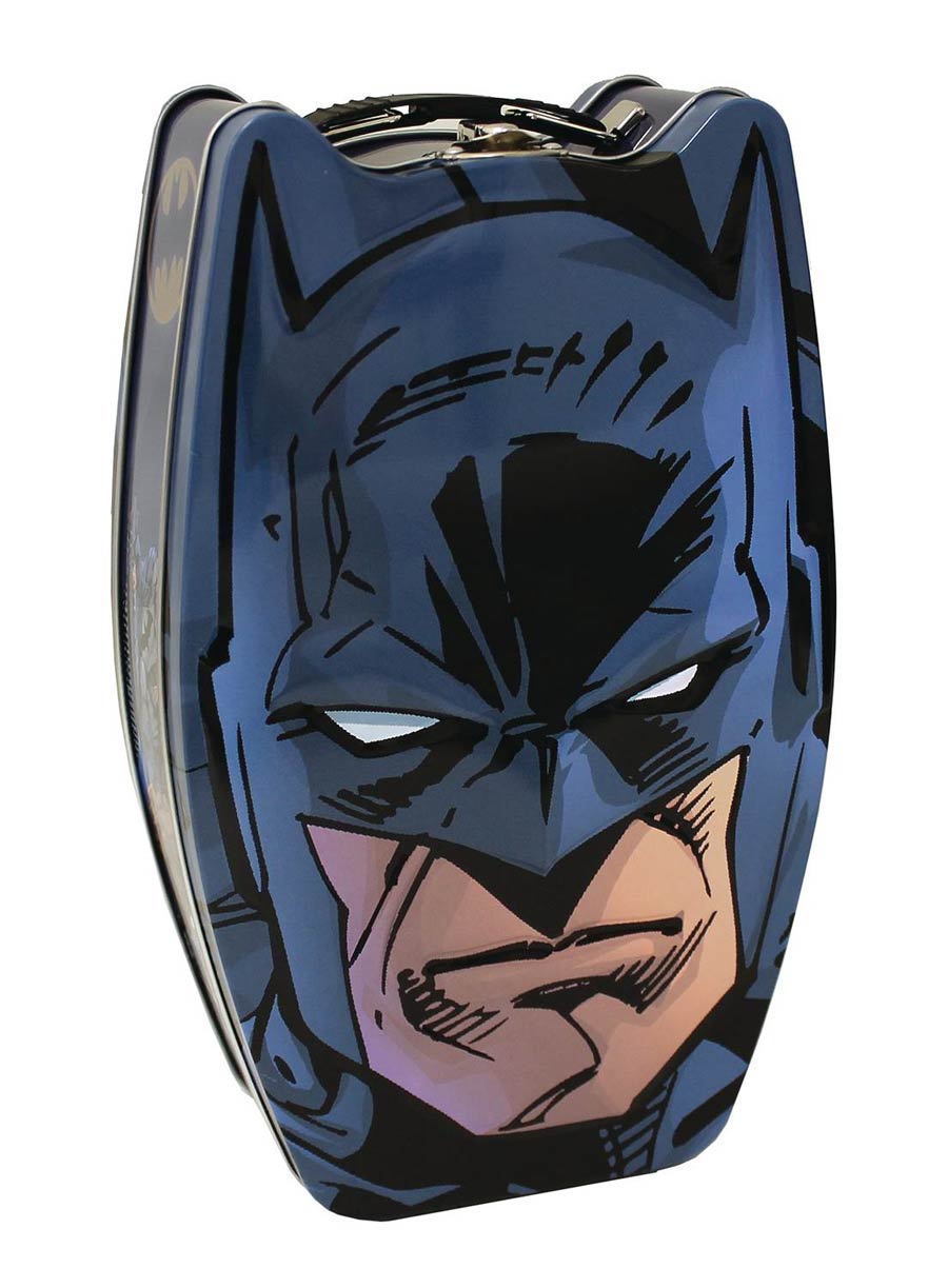 Batman Head Shape Carry All Tin 12-Piece Assortment Case