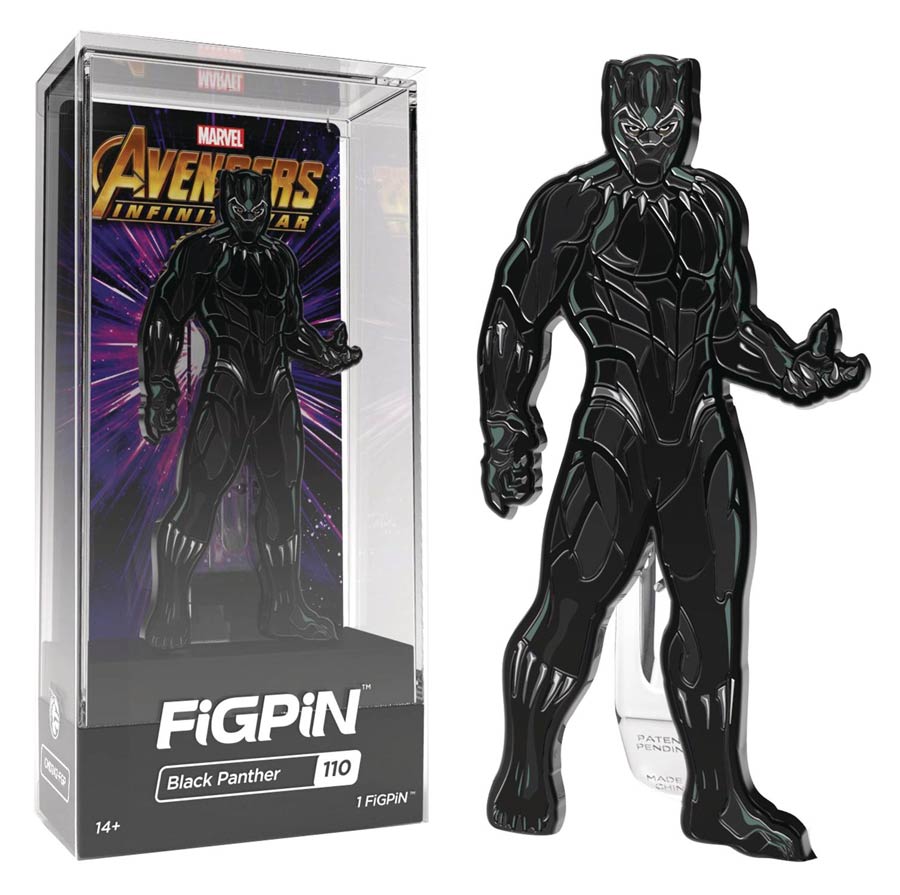 FigPin Marvel Avengers Infinity War Black Panther Figure Pin 6-Piece Case