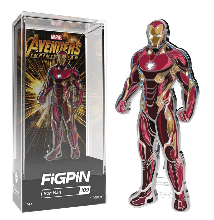 FigPin Marvel Avengers Infinity War Iron Man Figure Pin 6-Piece Case