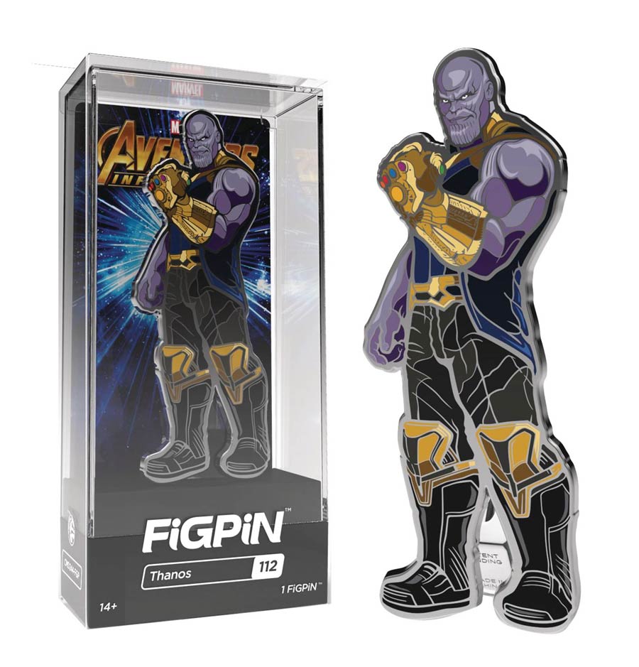FigPin Marvel Avengers Infinity War Thanos Figure Pin 6-Piece Case