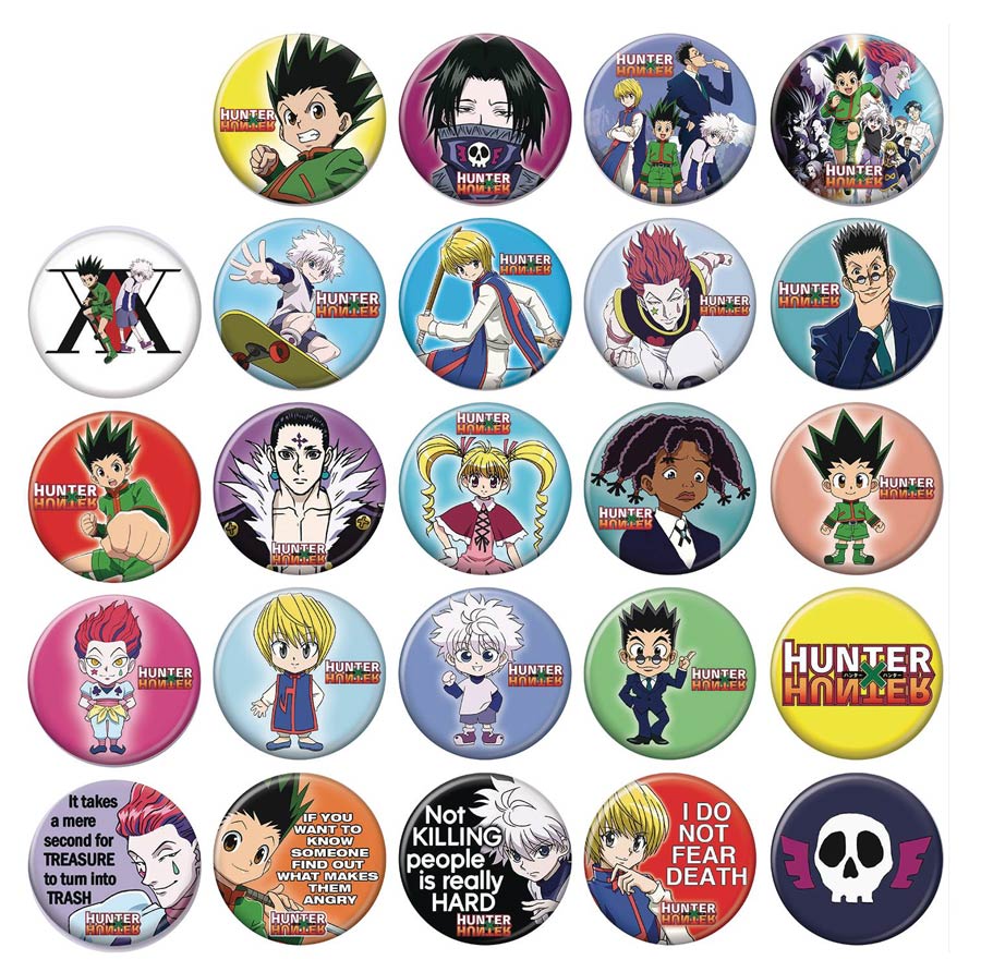 Hunter x Hunter Button 144-Piece Assortment Case