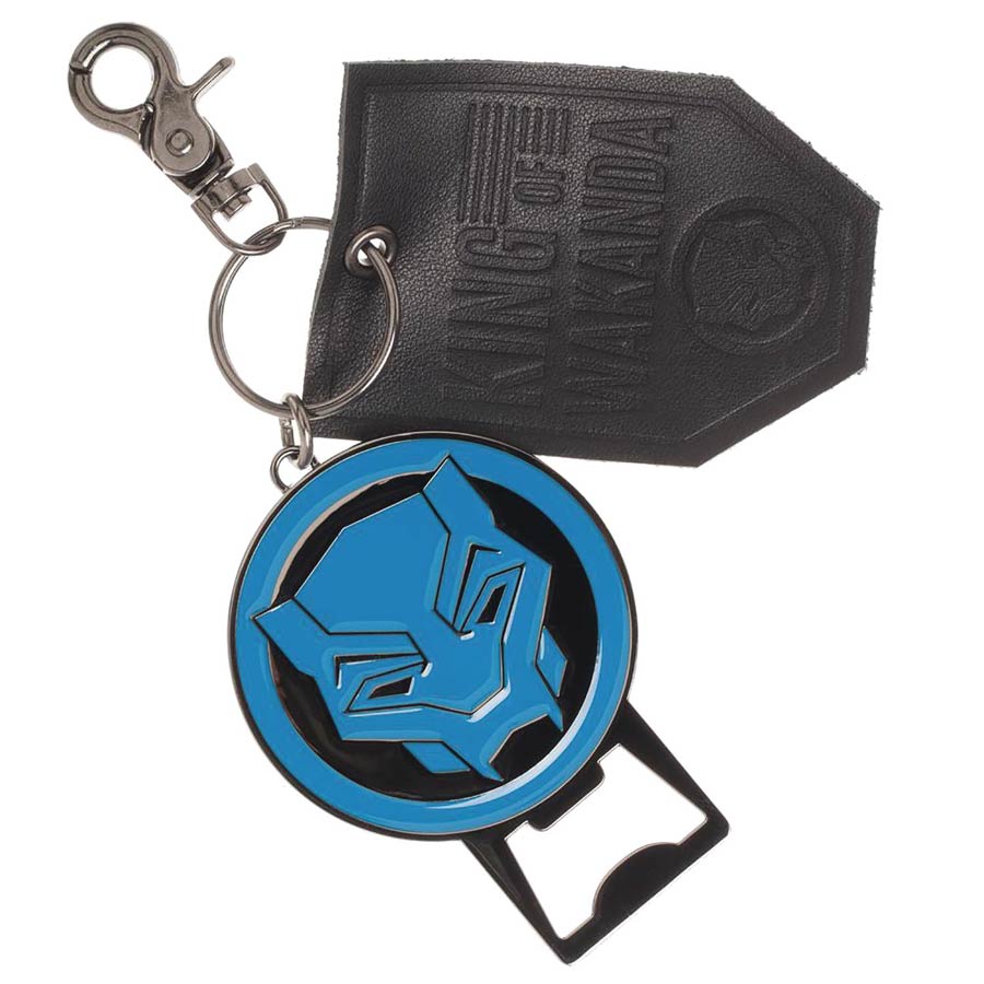 Marvel Metal Bottle Opener Keychain - Black Panther