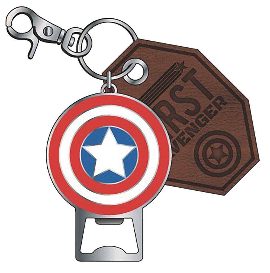 Marvel Metal Bottle Opener Keychain - Captain America