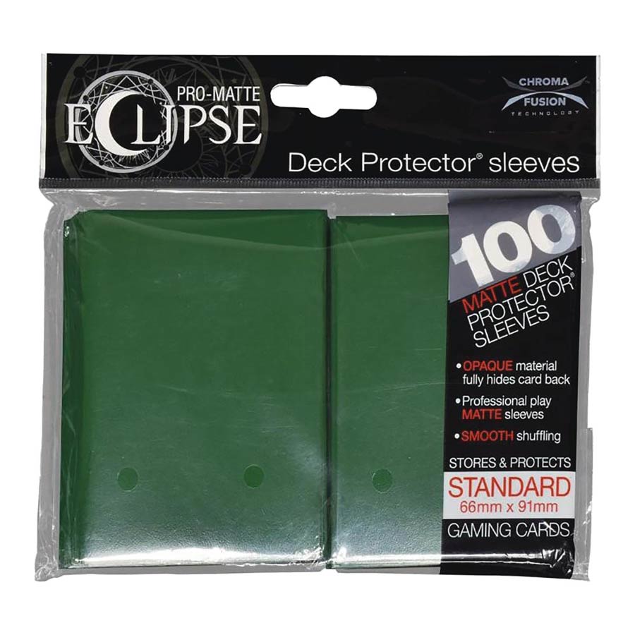 Pro Matte Eclipse 2.0 Deck Protectors 100-Count - Forest Green