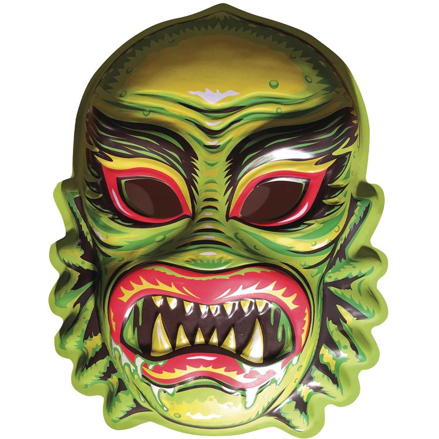 Ghoulsville Day-Glo Vac-Tastic Plastic Mask - Gill Freak