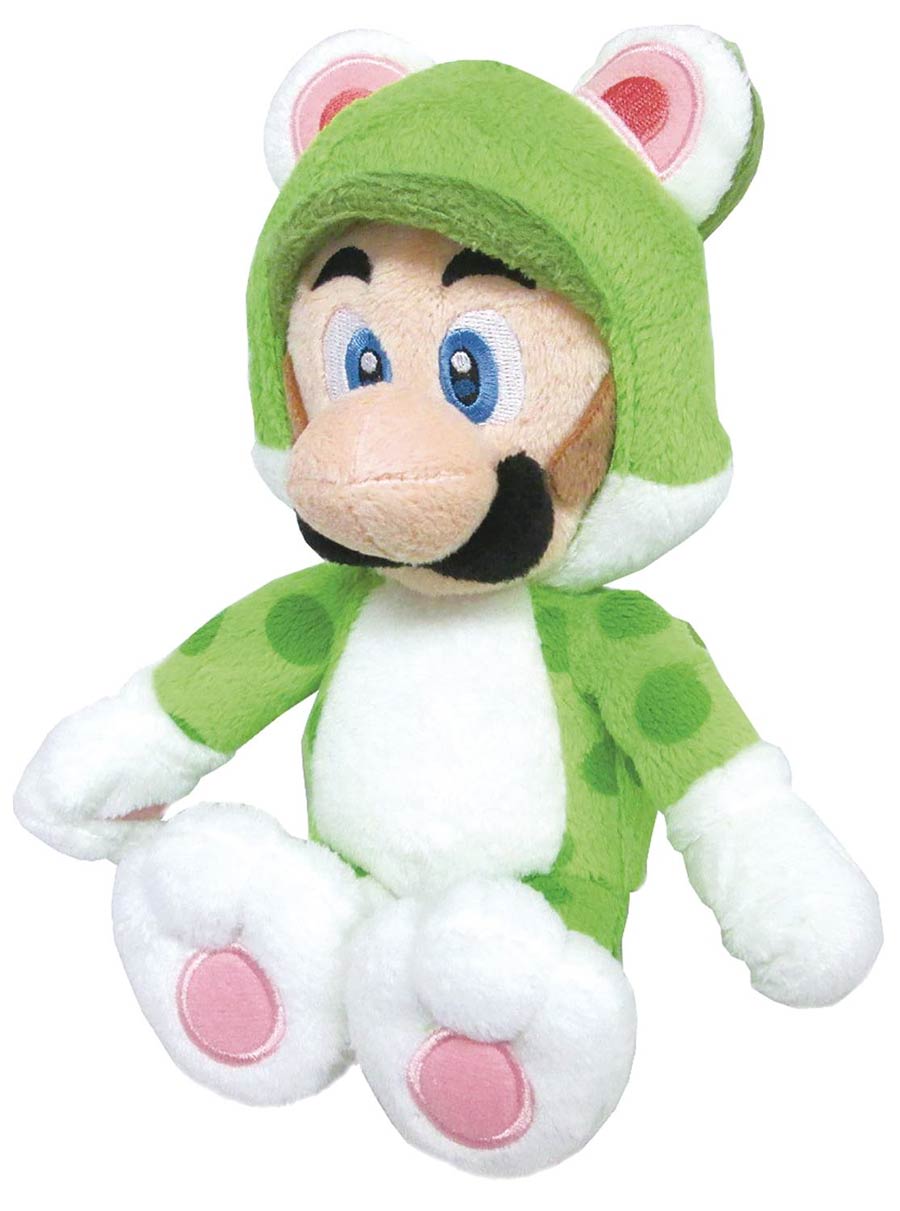 Super Mario 10-Inch Plush - Cat Luigi