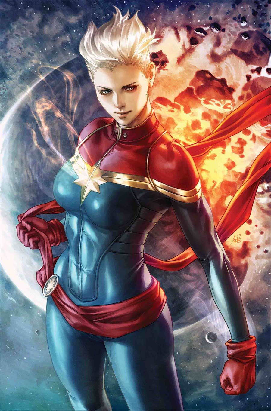 Life Of Captain Marvel Vol 2 #1 By Stanley Artgerm Lau Poster