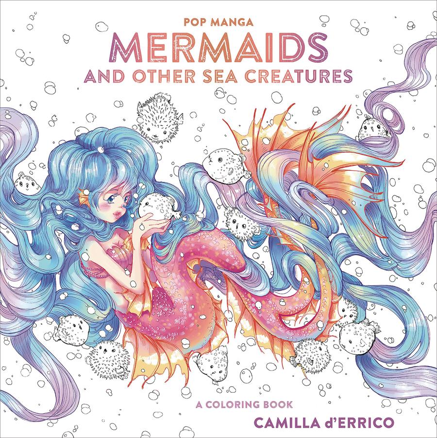 Pop Manga Mermaids And Other Sea Creeatures Coloring Book TP
