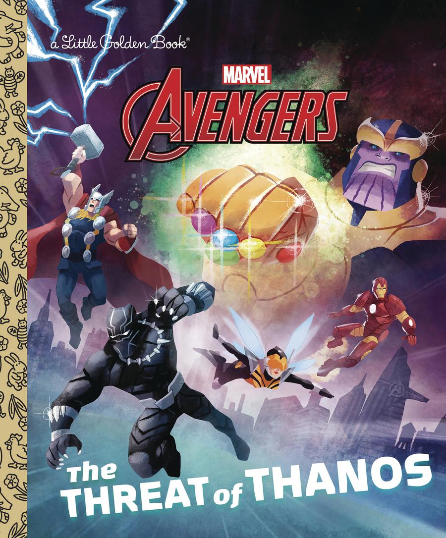 Little Golden Book Avengers Threat Of Thanos HC