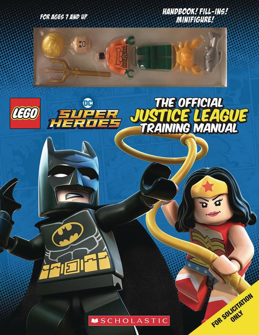 Lego DC Super-Heroes Official Justice League Training Manual With Mini Figure HC