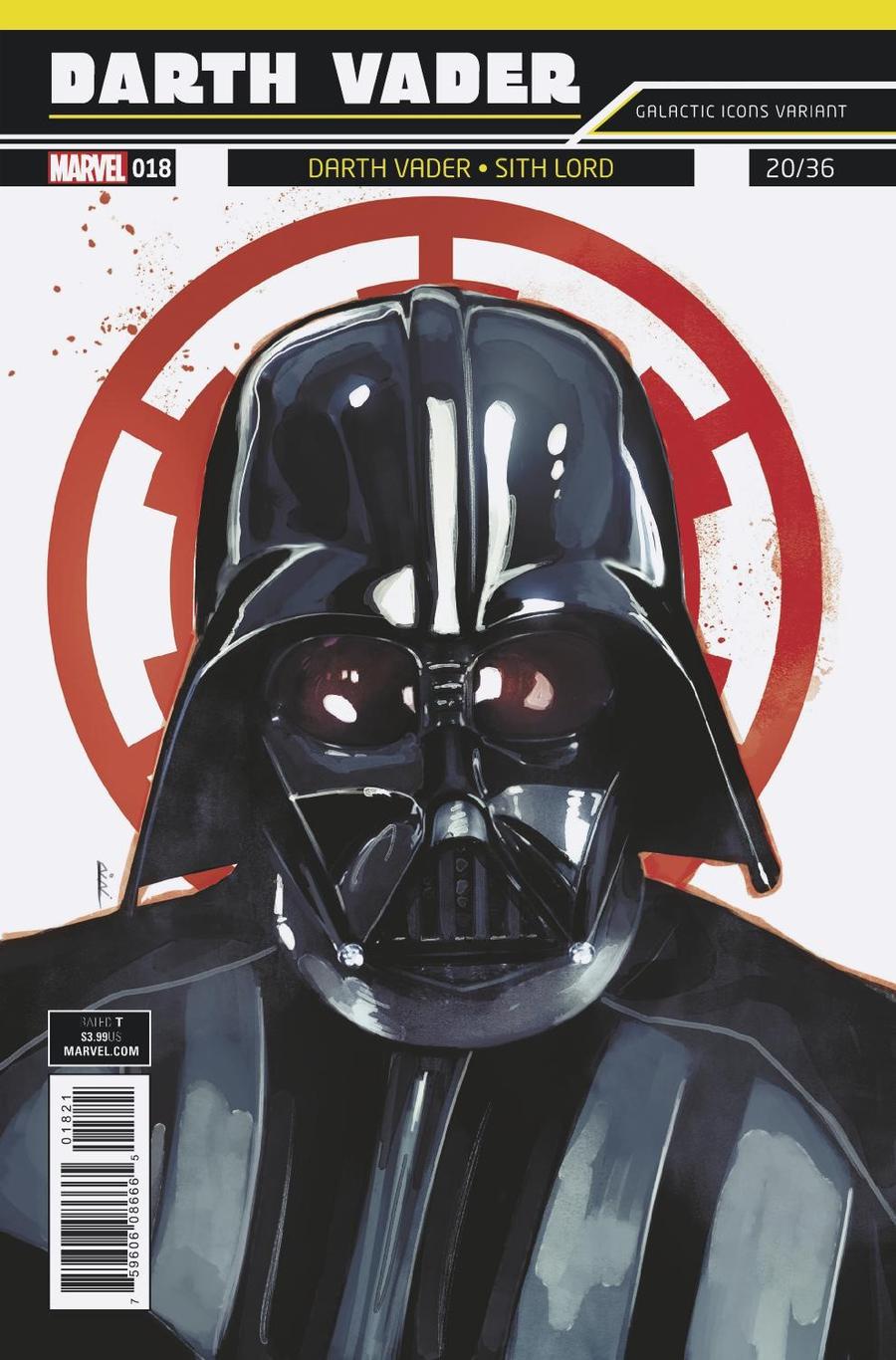 Darth Vader Vol 2 #18 Cover B Variant Rod Reis Galactic Icon Cover