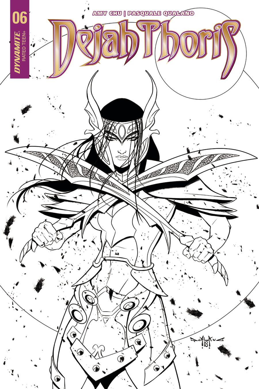 Dejah Thoris Vol 2 #6 Cover E Incentive Pasquale Qualano Black & White Cover