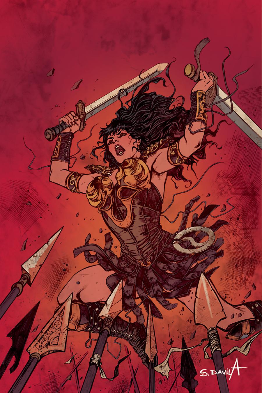 Xena Vol 2 #6 Cover C Incentive Sergio Davila Virgin Cover