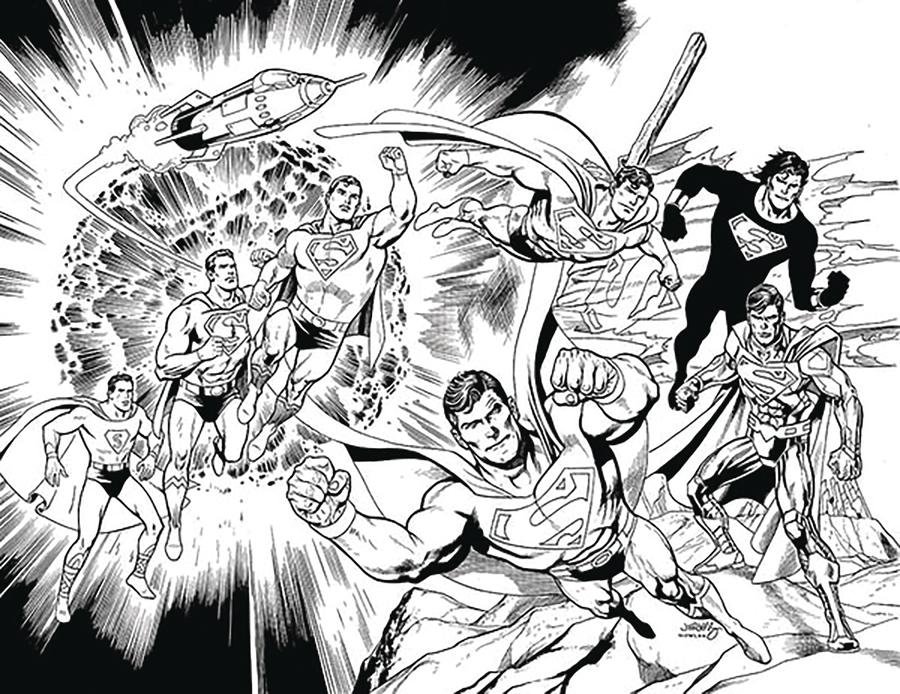 Action Comics Vol 2 #1000 Cover Z-A DF Dan Jurgens Black & White Exclusive Variant Cover Signed By Scott Snyder