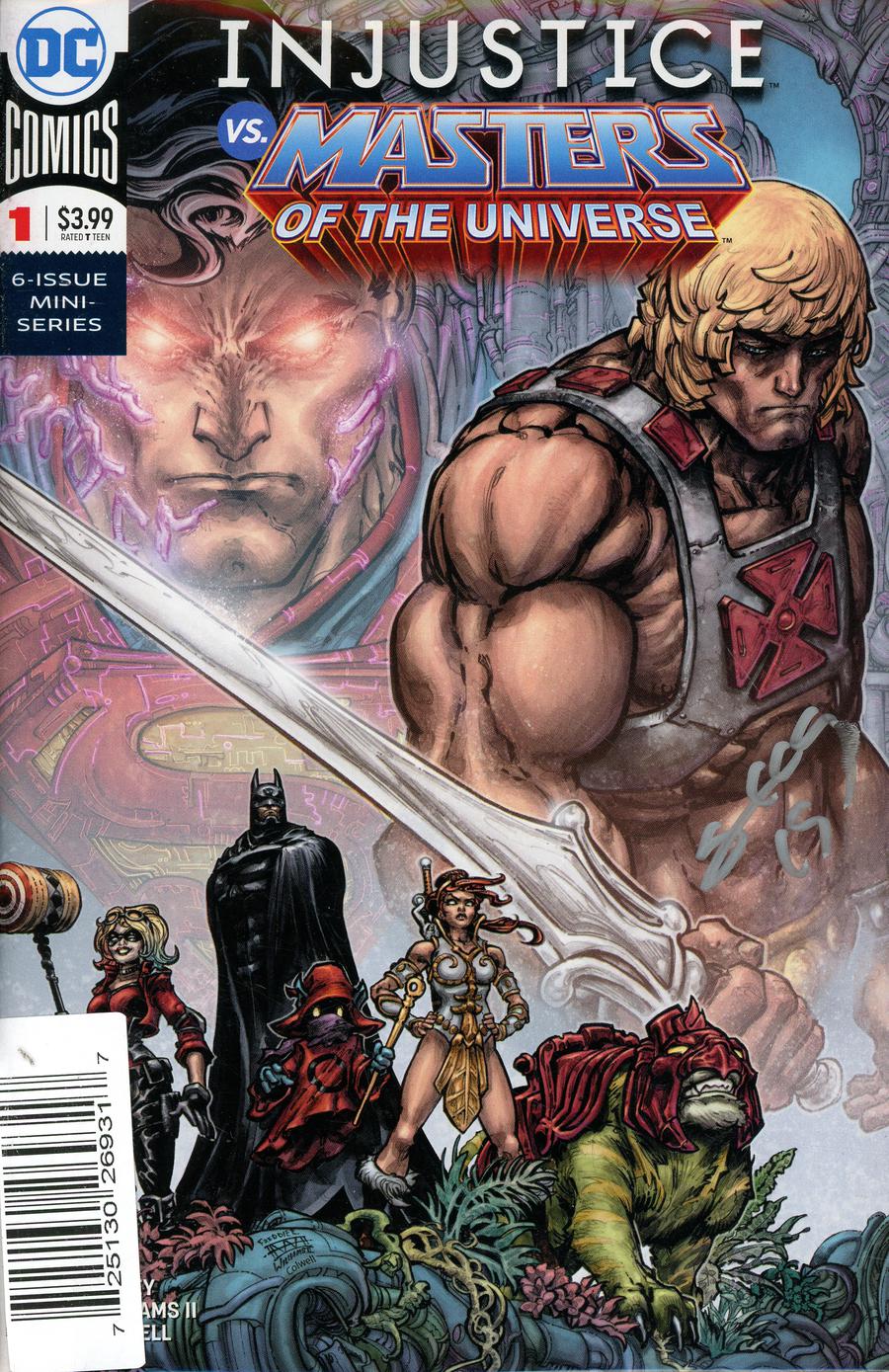Injustice vs The Masters Of The Universe #1 Cover C DF Signed By Tim Seeley