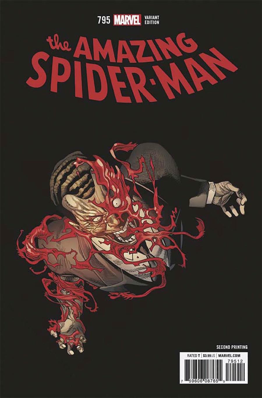 Amazing Spider-Man Vol 4 #795 Cover E DF Ultra-Limited Symbiote Silver Signature Series Encore Edition Signed By John Romita Sr