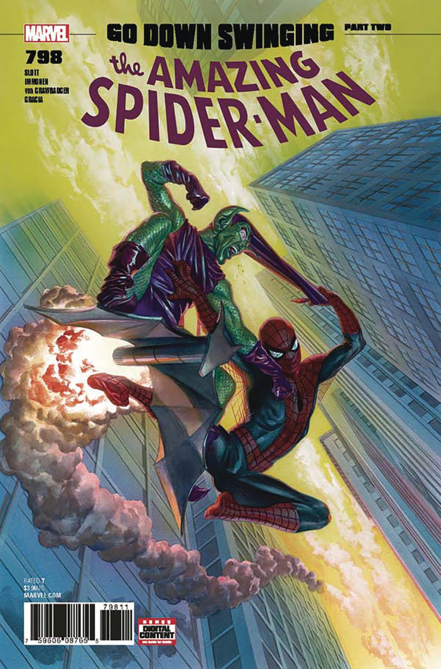 Amazing Spider-Man Vol 4 #798 Cover J DF Signed By Wade Von Grawbadger