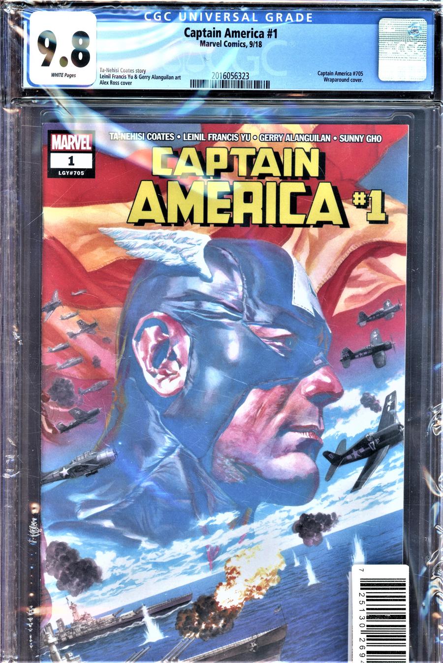 Captain America Vol 9 #1 Cover P DF CGC Graded