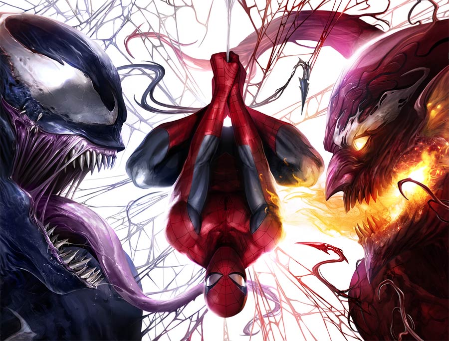 Amazing Spider-Man Vol 4 #800 & Venom Vol 4 #1  Midtown Exclusive Francesco Mattina & Will Sliney Connecting Virgin Covers Set
