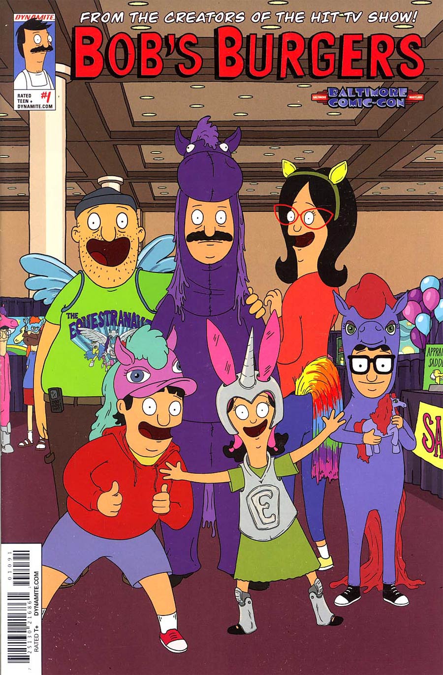 Bobs Burgers #1 Cover R Baltimore Comic Con Exclusive Tony Gennaro Color Variant Cover