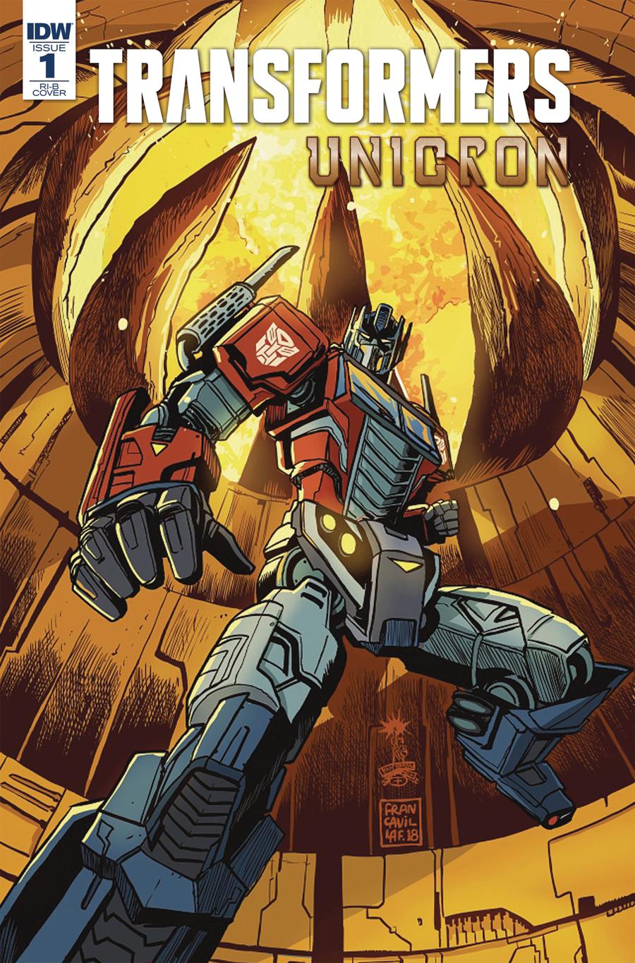 Transformers Unicron #1 Cover D Incentive Francesco Francavilla Variant Cover