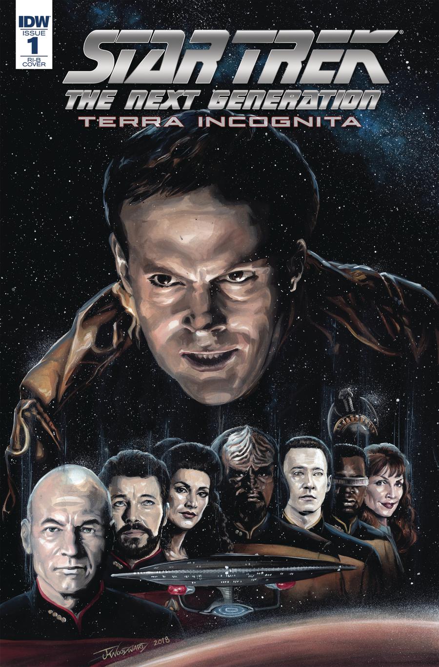 Star Trek The Next Generation Terra Incognita #1 Cover D Incentive JK Woodward Variant Cover
