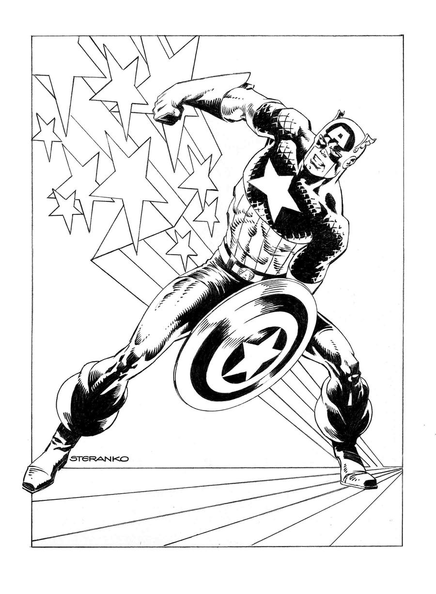 Captain America Vol 9 #1 Cover M Incentive Jim Steranko Variant Cover