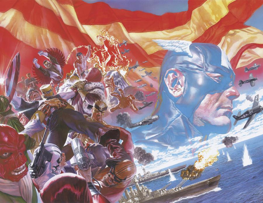 Captain America Vol 9 #1 Cover N Incentive Alex Ross Wraparound Virgin Cover