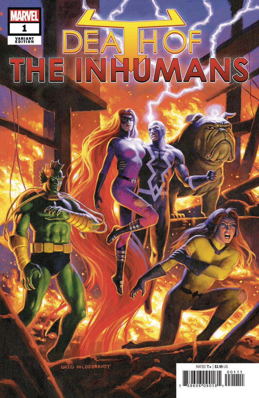 Death Of The Inhumans #1 Cover E Incentive Greg Hildebrandt Variant Cover