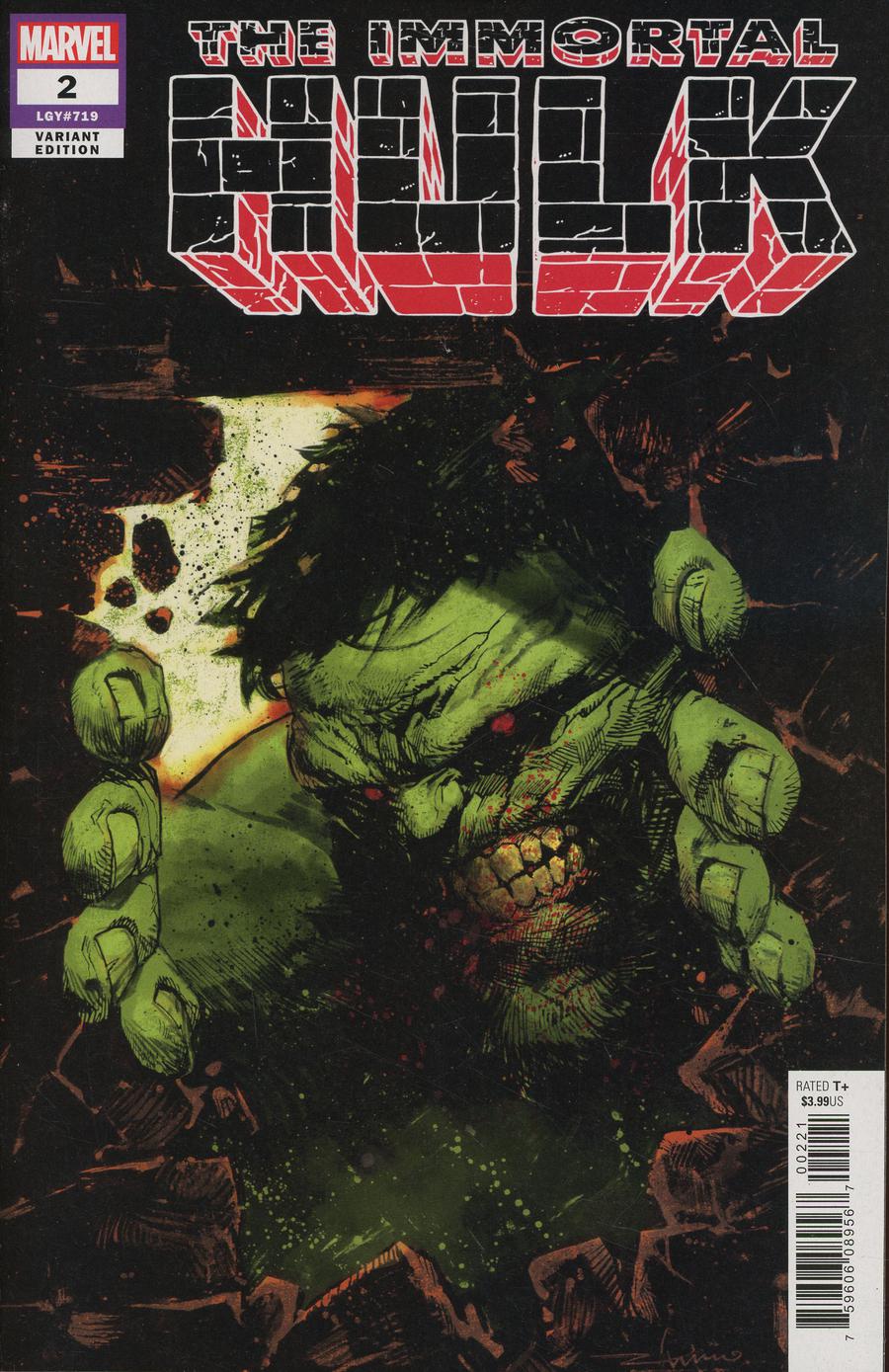 Immortal Hulk #2 Cover B Incentive Gerardo Zaffino Variant Cover