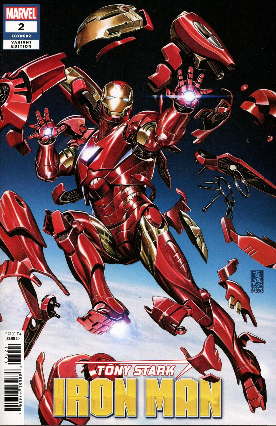 Tony Stark Iron Man #2 Cover B Incentive Mark Brooks Variant Cover