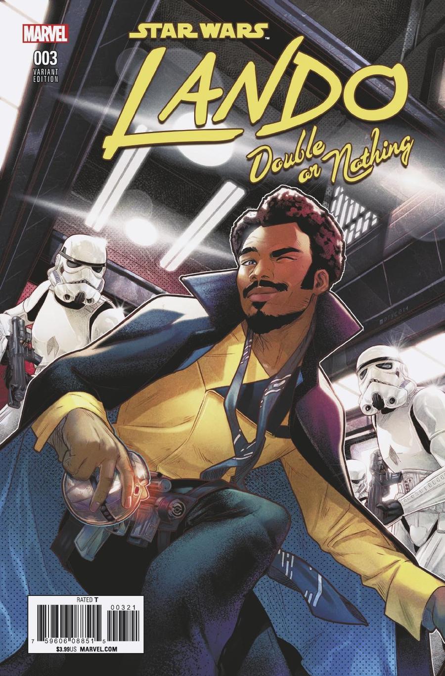 Star Wars Lando Double Or Nothing #3 Cover B Incentive Jamal Campbell Variant Cover
