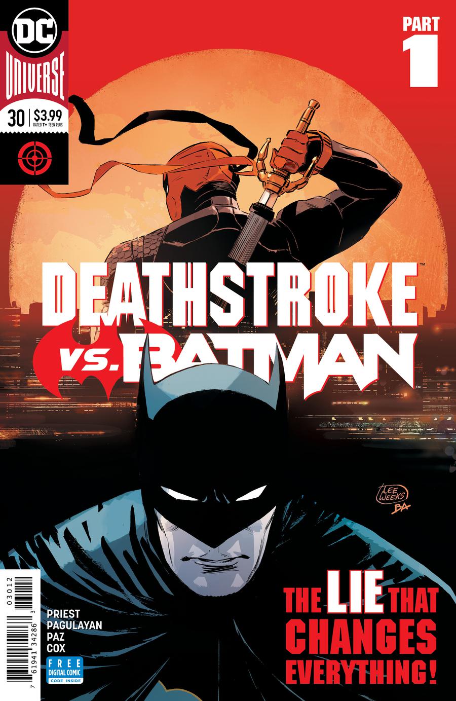 Deathstroke Vol 4 #30 Cover C 2nd Ptg Variant Lee Weeks Cover