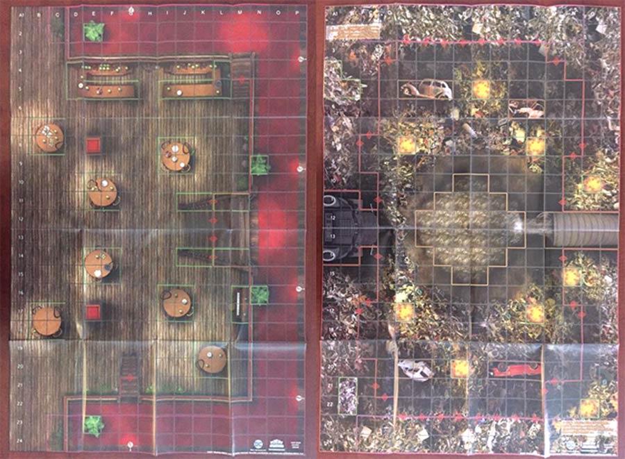 DC HeroClix 2017 High Noon Saloon / Junkyard Outdoor Double Sided Map