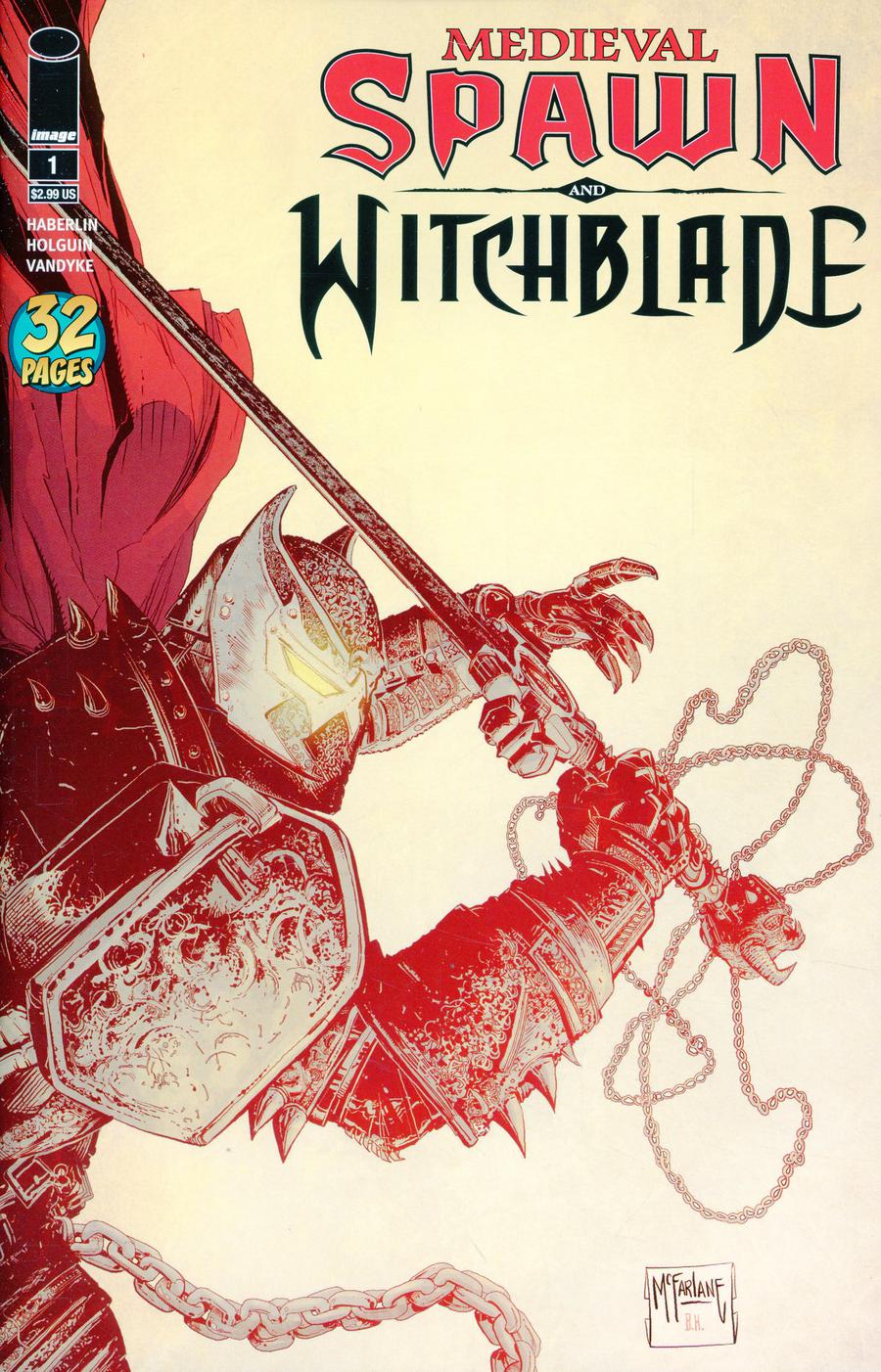 Medieval Spawn Witchblade Vol 2 #1 Cover B Variant Todd McFarlane Color Cover
