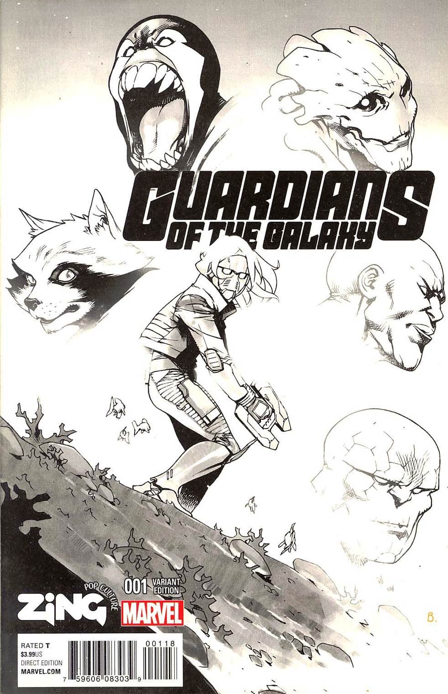 Guardians Of The Galaxy Vol 4 #1 Cover L Zing Pop Culture Variant Cover
